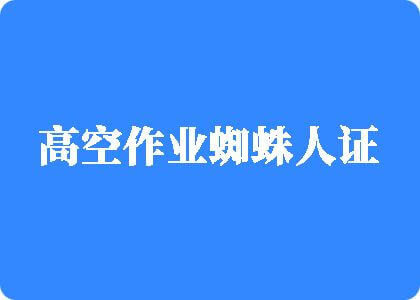 玩逼日屌高空作业蜘蛛人证